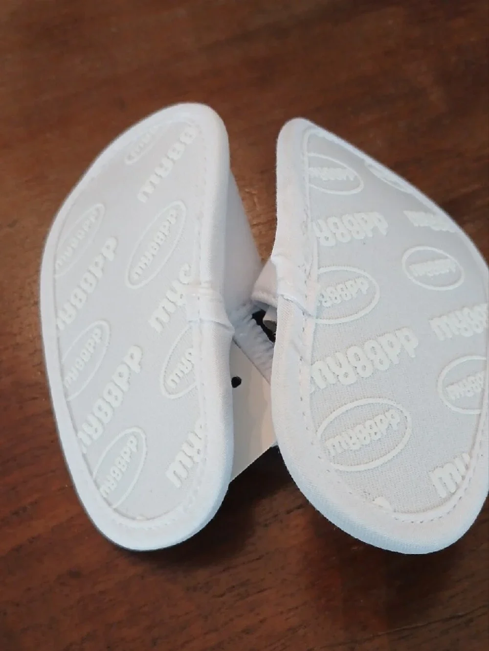 Infant White Sandals with Yellow Flower Accent
